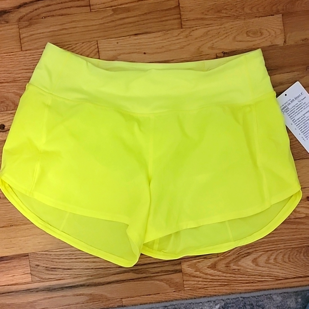Lulu lemon neon yellow shorts